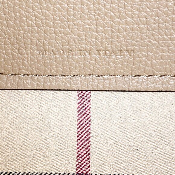 Burberry Medium Haymarket Colours Check Leather Reversible Tote - Picture 8 of 11